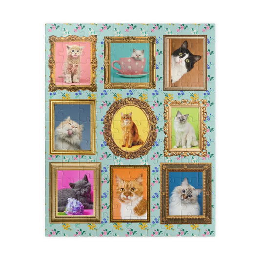 Funny Cat Photos in Frames Puzzle - BIG FRENCHIES
