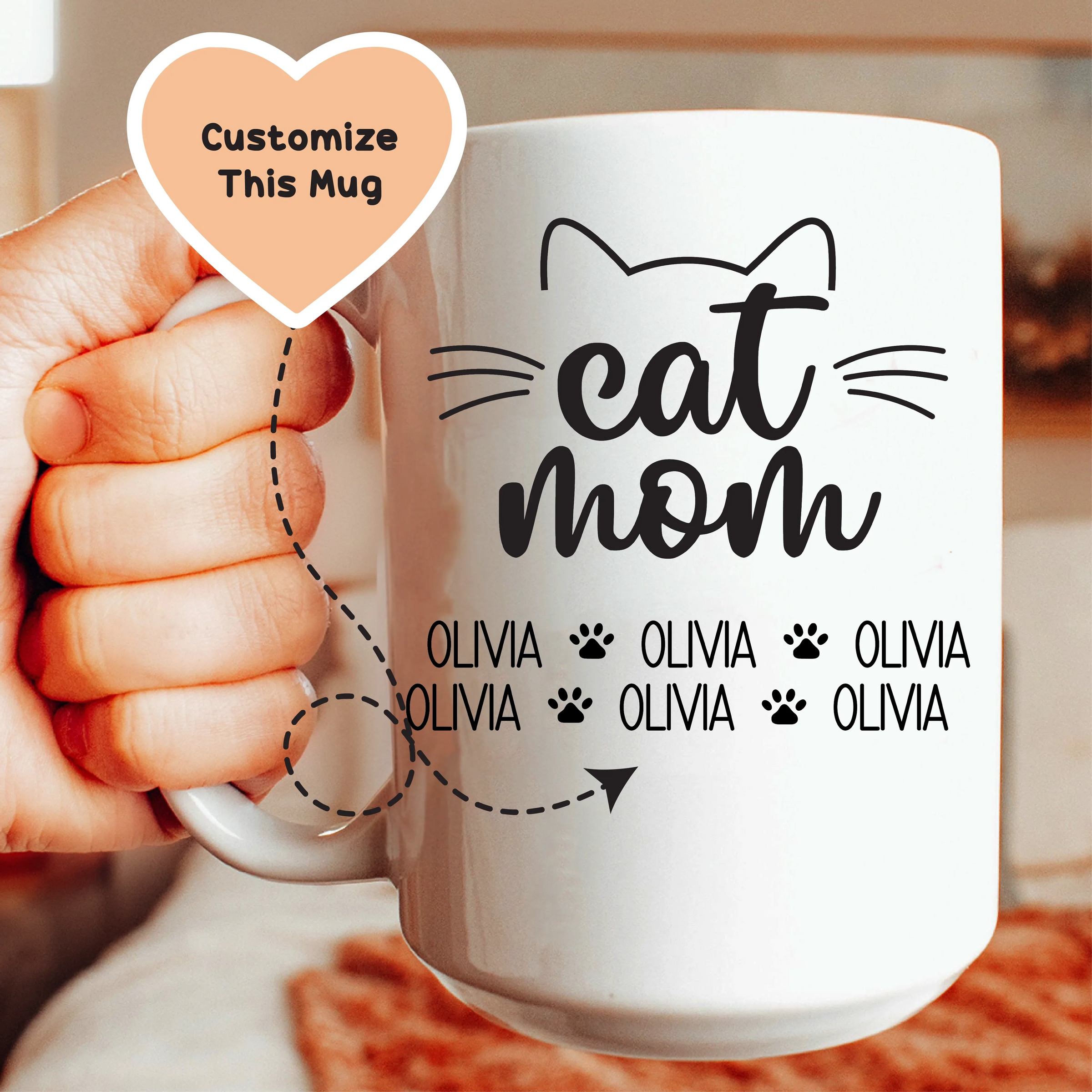 Cat Mom Custom Mug - BIG FRENCHIES