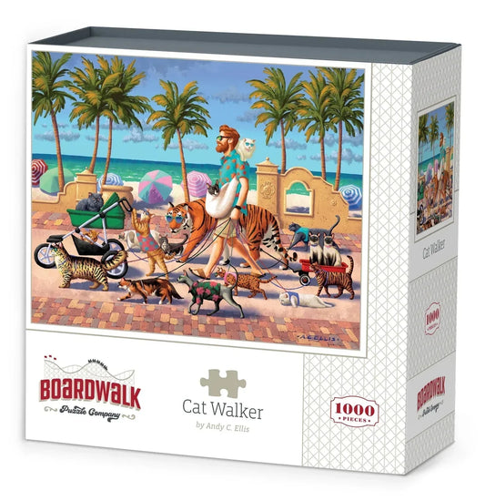 Cat Walker 1000 Piece Jigsaw Puzzle by Boardwalk Puzzle Company - BIG FRENCHIES