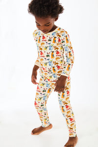 Long Sleeve Pajama Set - Cats + Dogs