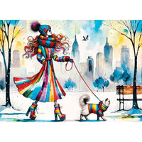Catwalk Couture - Fashionista and Feline 1000 Piece Jigsaw Puzzle by Masterpieces Puzzles - BIG FRENCHIES