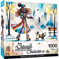 Catwalk Couture - Fashionista and Feline 1000 Piece Jigsaw Puzzle by Masterpieces Puzzles - BIG FRENCHIES