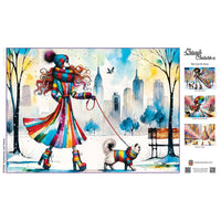 Catwalk Couture - Fashionista and Feline 1000 Piece Jigsaw Puzzle by Masterpieces Puzzles - BIG FRENCHIES