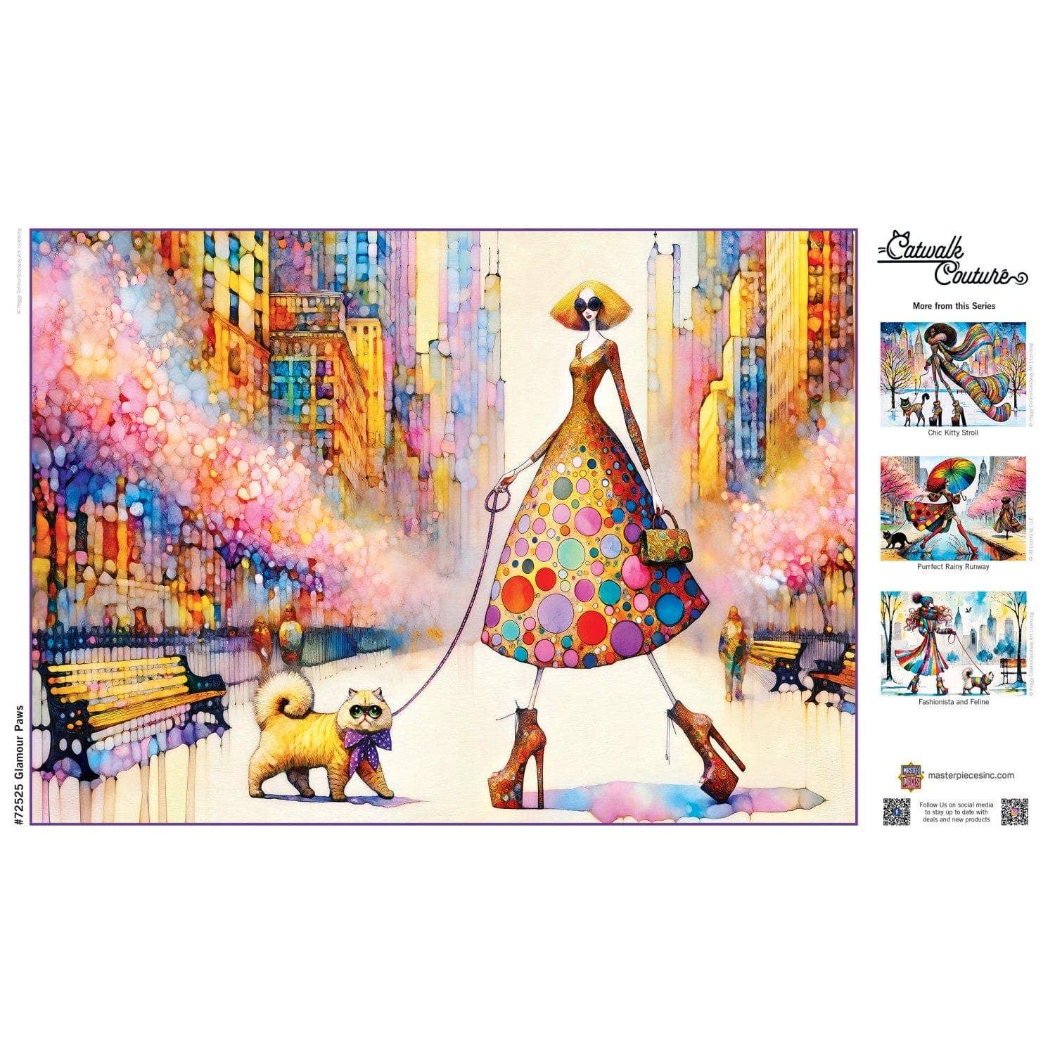 Catwalk Couture - Glamour Paws 1000 Piece Jigsaw Puzzle by Masterpieces Puzzles - BIG FRENCHIES