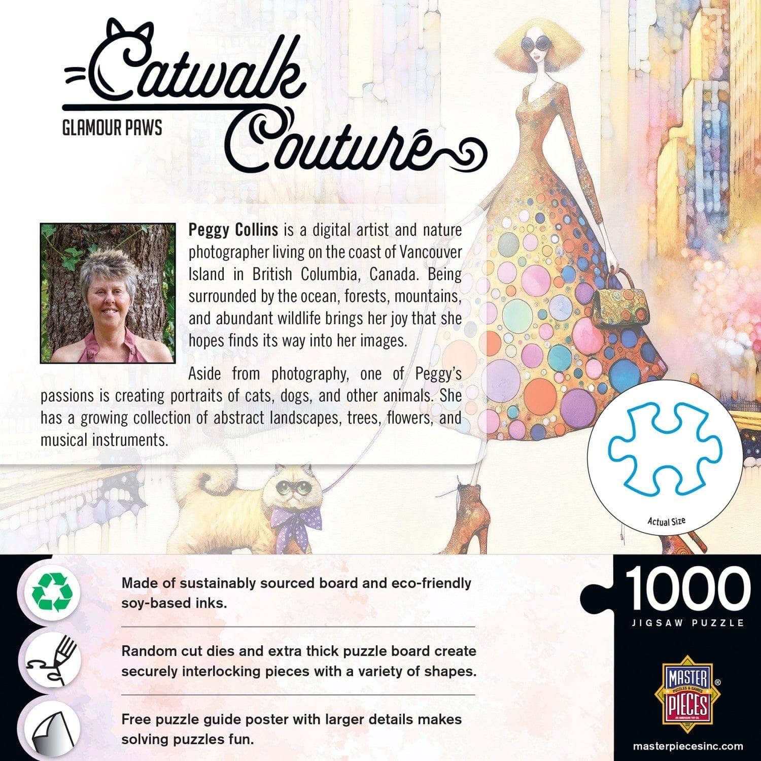 Catwalk Couture - Glamour Paws 1000 Piece Jigsaw Puzzle by Masterpieces Puzzles - BIG FRENCHIES