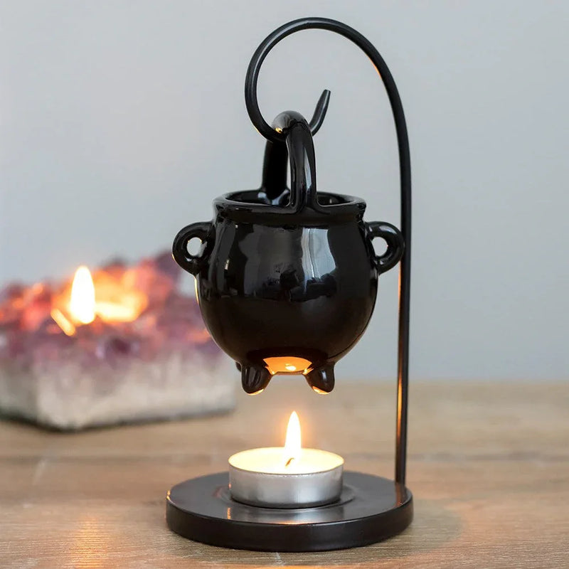 Hanging Cauldron Halloween Oil Burner - BIG FRENCHIES
