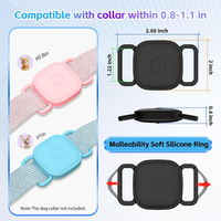 Dog Collar Holder For Tile Mate Waterproof Anti Lost Protective Case With Mate Tile Tracker For Cat Pet Necklace, Soft S