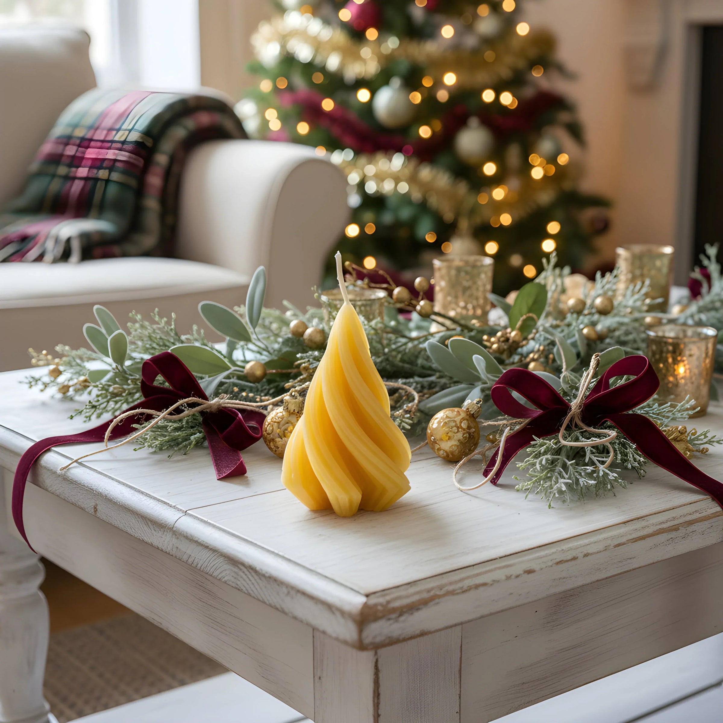 Modern Tree Beeswax Candle - BIG FRENCHIES
