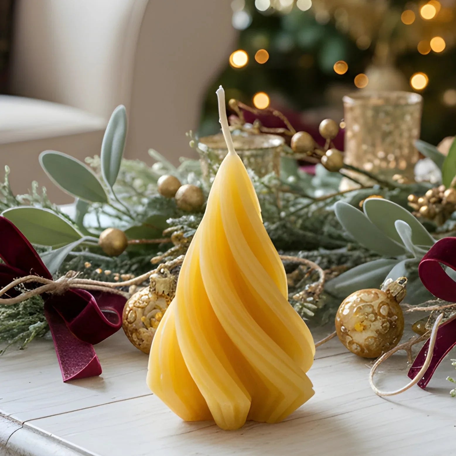 Modern Tree Beeswax Candle - BIG FRENCHIES