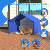 Dog Shade Shelter Outdoor Tent for Small Medium Dogs, Waterproof Sun Protection Pet House for Dogs, Small Animals and Li