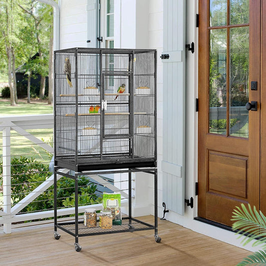 54-Inch Wrought Iron Standing for Large Parrot - BIG FRENCHIES