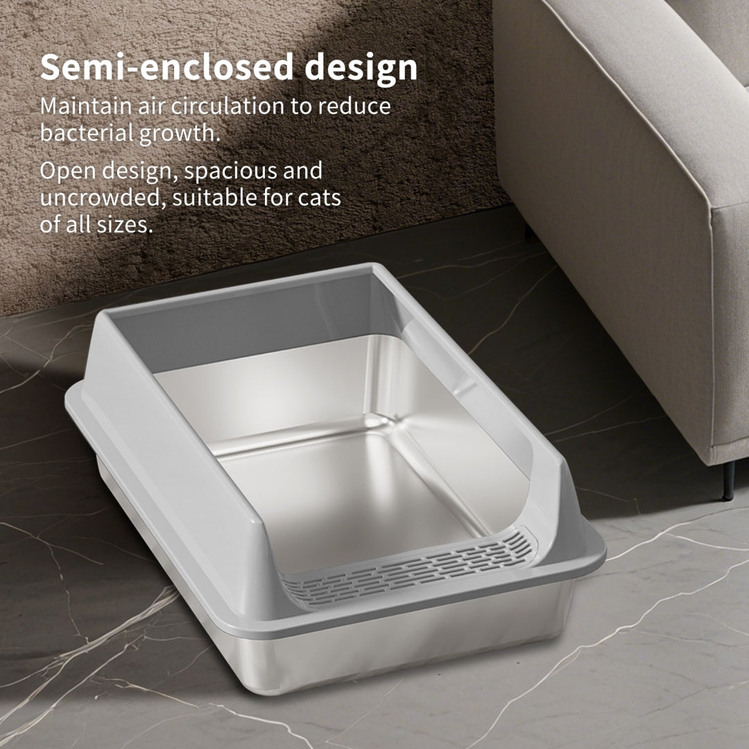 Only Self Pickup---Stainless Steel Cat Litter Box