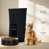 Intelligent feeder, equipped with WiFi application control function, a 4-liter capacity intelligent pet food dispenser s