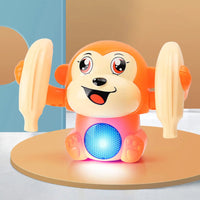 MEACAOFG Baby Tummy Time Monkey Toy - Interactive Developmental Toy for Infants 0-12 Months