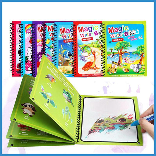 8 Types Montessori Toys Reusable Coloring Book Magic Water Drawing Book Sensory Early Education Toys For Kids - BIG FRENCHIES