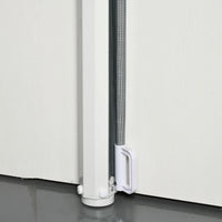 Retractable Pet Safety Barrier Gate, Flexible and Extensible for Stairways Doorways Hallways, Grey