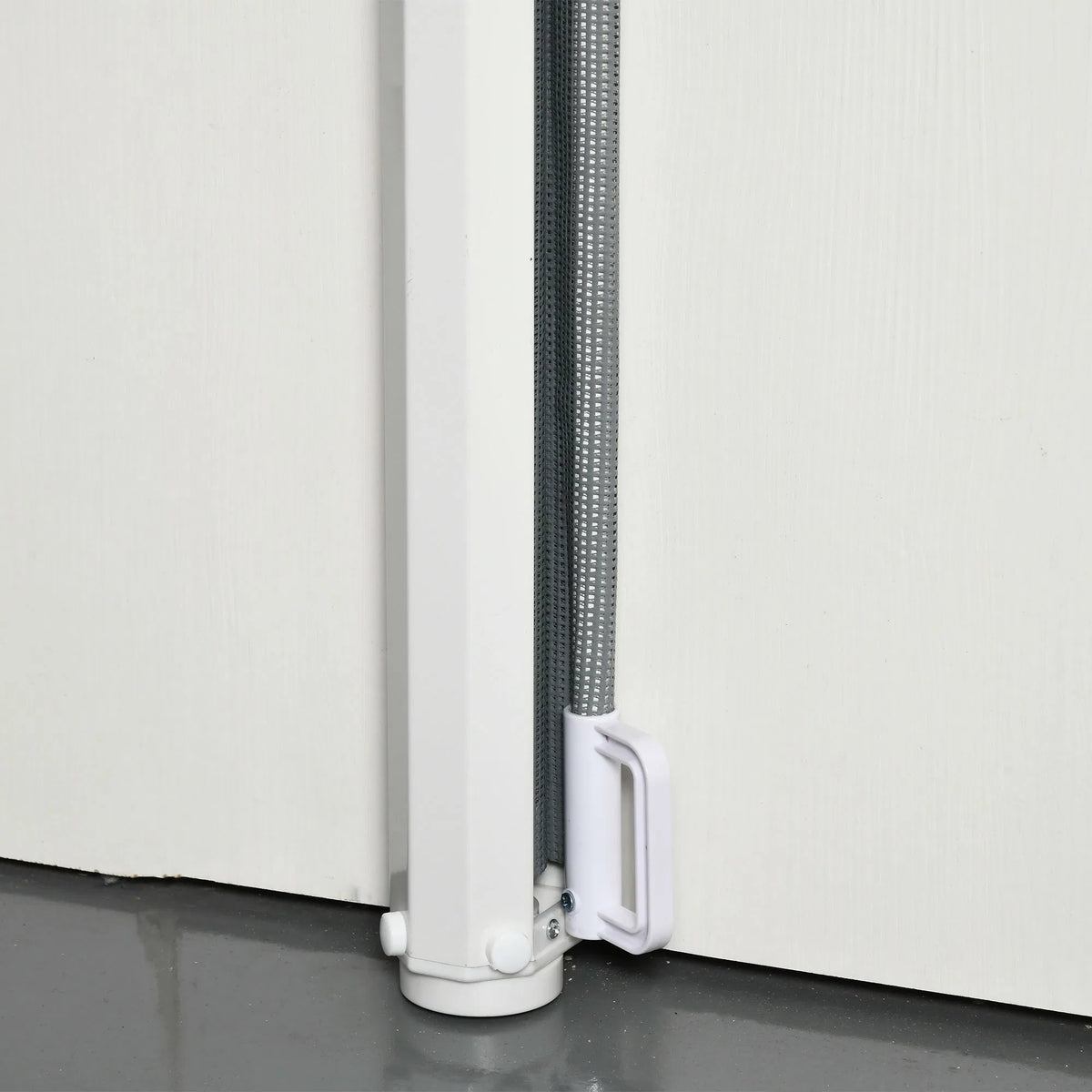 Retractable Pet Safety Barrier Gate, Flexible and Extensible for Stairways Doorways Hallways, Grey