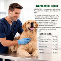 Liquid Dog Dewormer Hookworms Roundworms Lungworms Pinworms 120ml