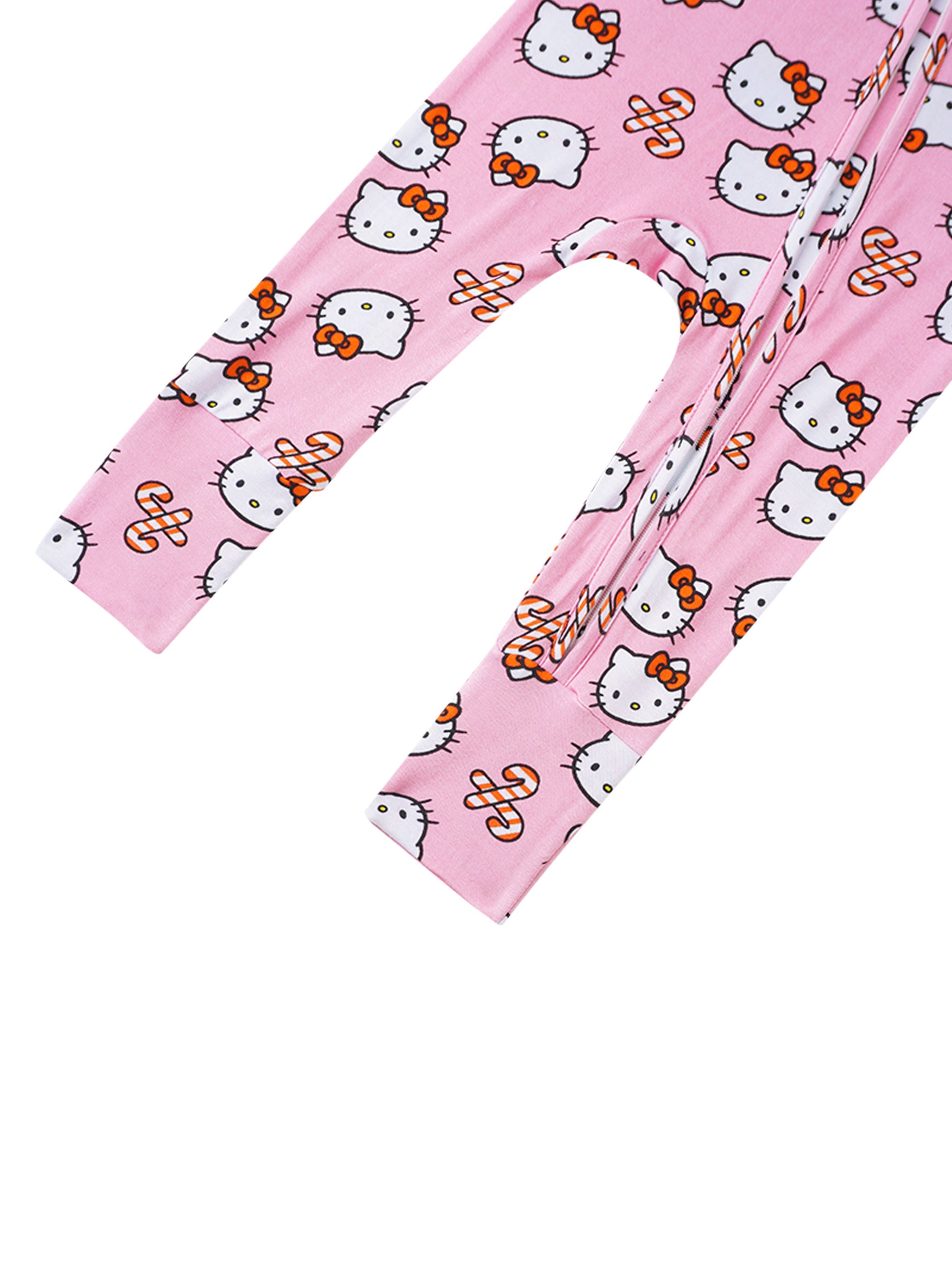 PoshTOT Sanrio Hello Kitty Pink Bamboo Baby Convertible Zippy Romper