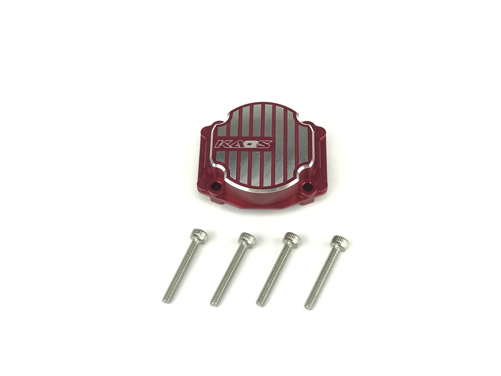 CEN Racing KAOS CNC Metal Differential Cover (Red Anodized) 1pc Q / MT / DL Series