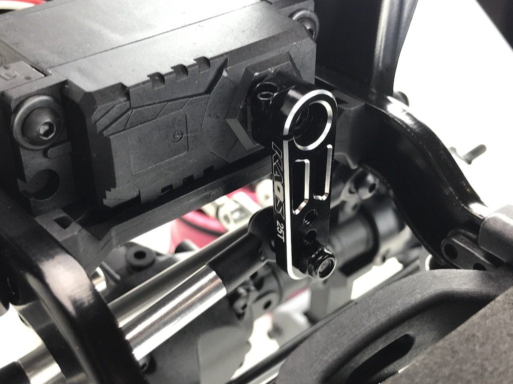 CEN Racing KAOS CNC Aluminum 25 Tooth Servo Horn Saver (Black Anodized) DL-Series