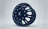 CEN KG1 KD004 DUEL Front Dually Aluminum Wheel (Black) (2)