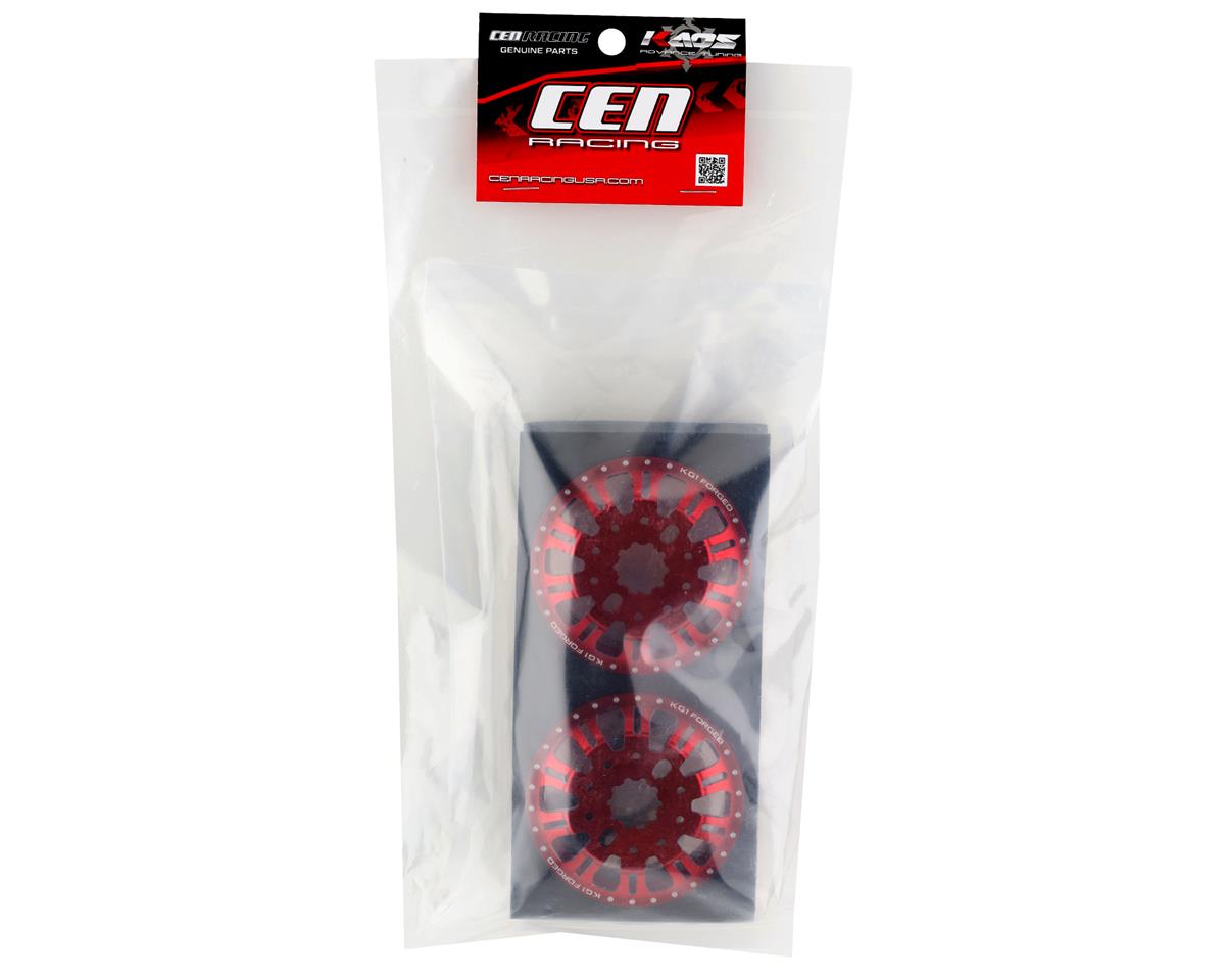 CEN KG1 KD004 DUEL Front Dually Aluminum Wheel (Red) (2)