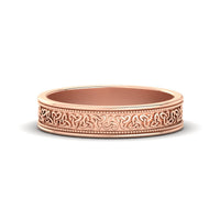 Celtic Mens Gold Band Rings