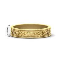 Celtic Mens Gold Band Rings