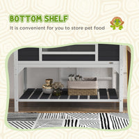 Tortoise Enclosure Tortoise House with Adjustable Lamp Holder Storage Shelf, Dual Main Houses, Openable Lid, Gray