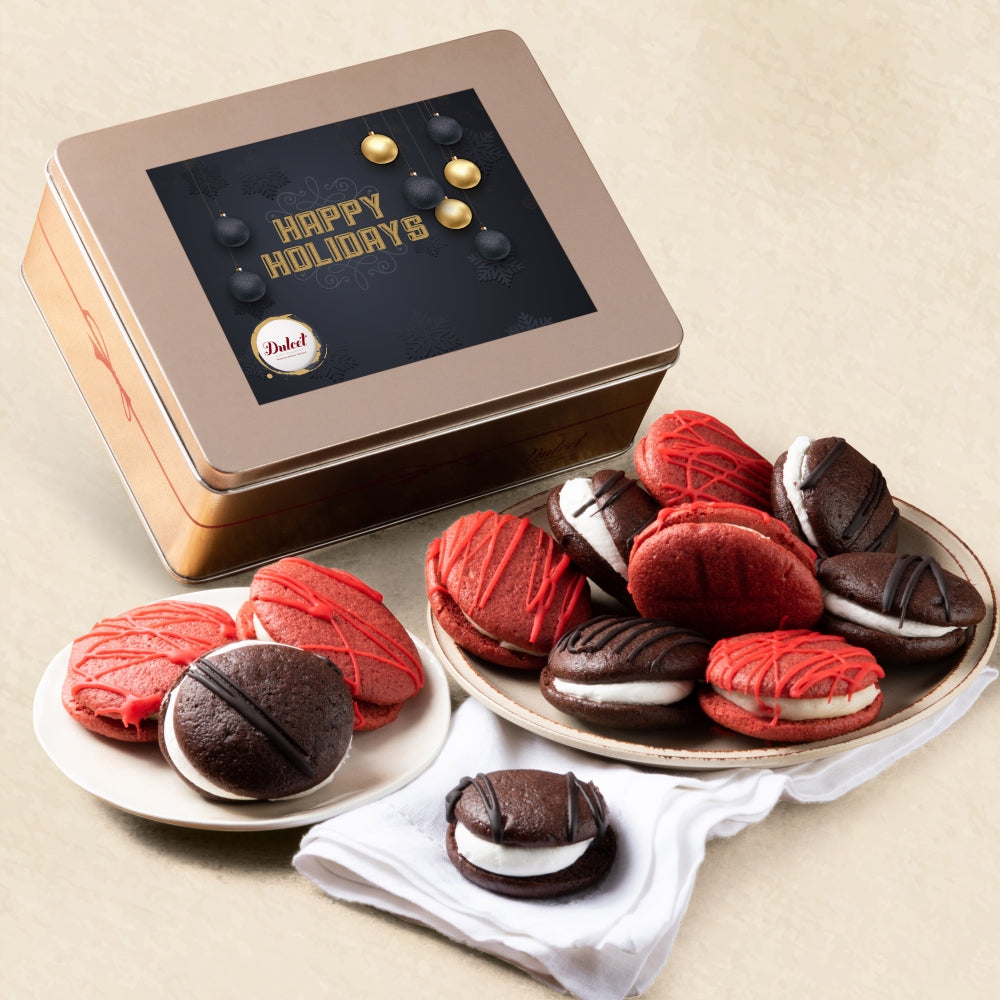 Chocolate and Red Velvet Whoopie Pies Assortment - BIG FRENCHIES