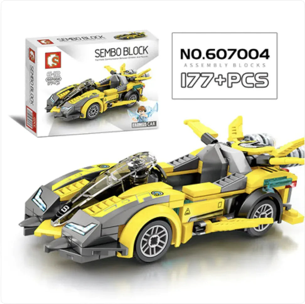 City Racing Building Blocks Set - Educational Car Story Toys for Children - # BOT&G52710007 - BIG FRENCHIES