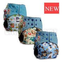 Modern Luxury Printed Washable Real Cloth Pocket Nappy,3 nappies/diapers Set For Girls and Boys Baby In Elegant Style - BIG FRENCHIES