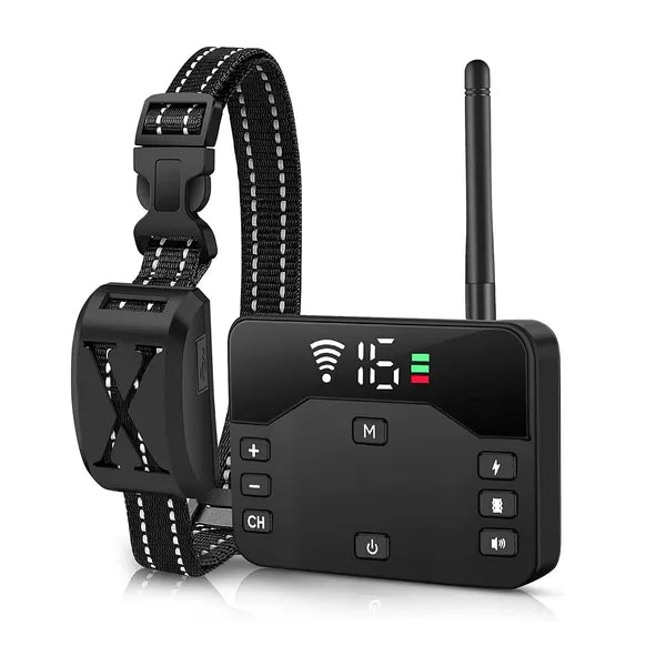 Wireless Electric Dog Fence Waterproof Pet Shock Boundary Containment System Electric Training Collar For Small Medium L