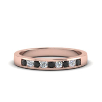Channel 9 Stone Mens Wedding Ring