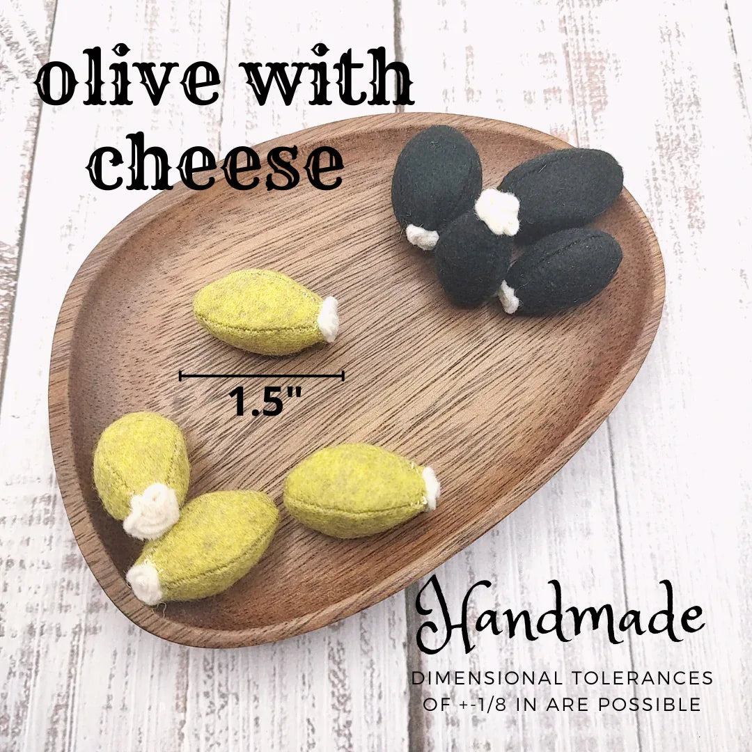 Felt olives (whole and stuffed) - BIG FRENCHIES