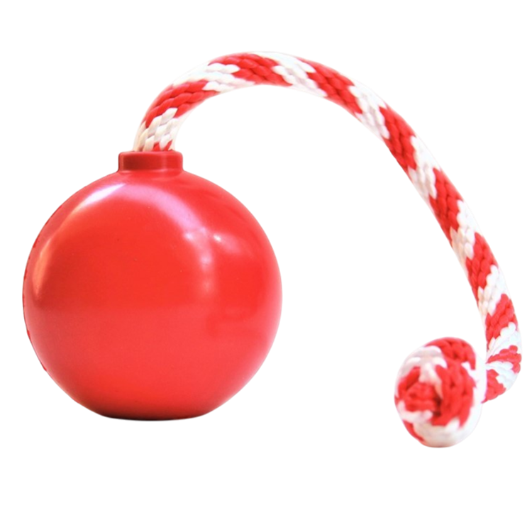 USA-K9 Cherry Bomb Rubber Dog Chew Toy | K9 Handler Reward Toy | Blue | USA Made - BIG FRENCHIES