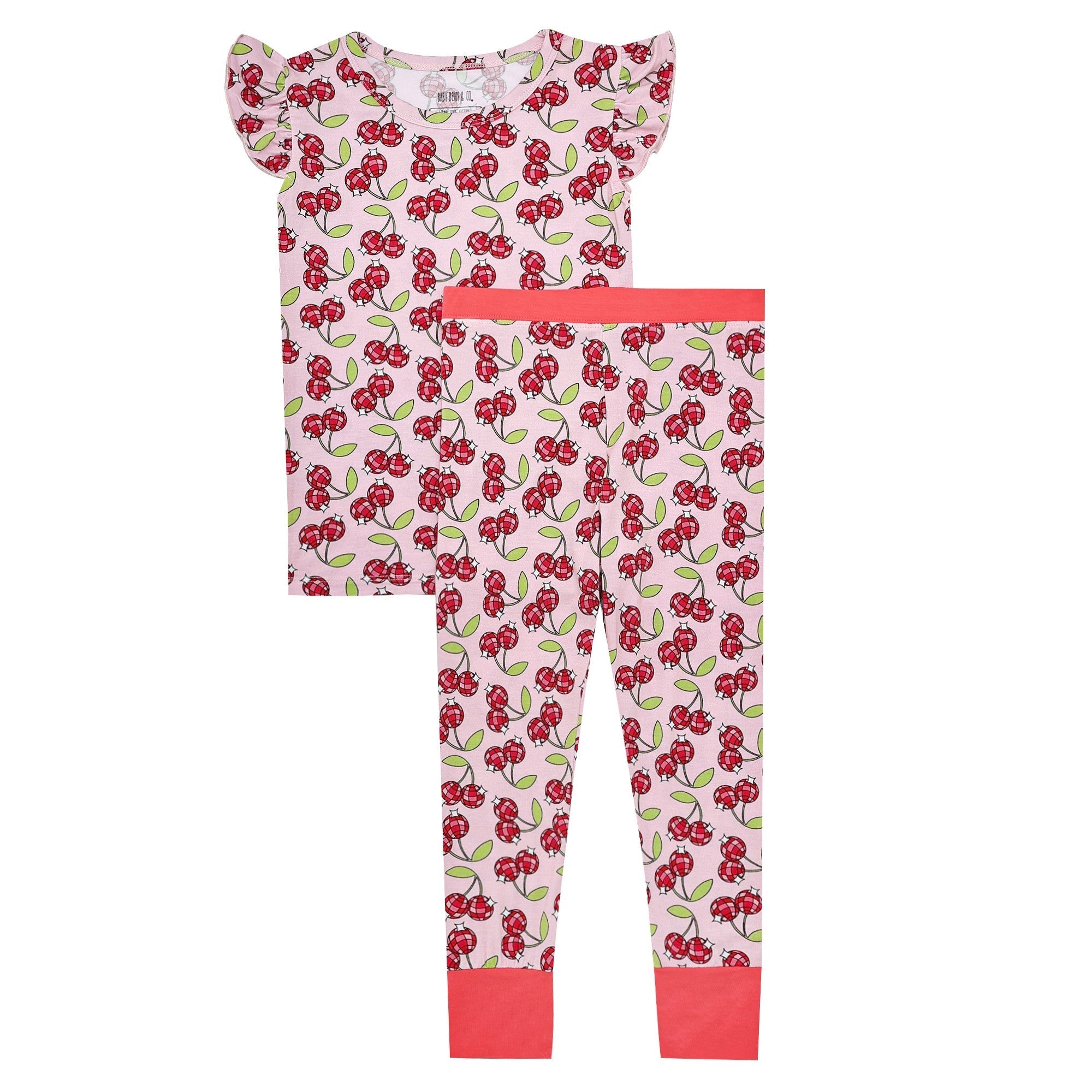 Cherry Pop Ruffled Two Piece