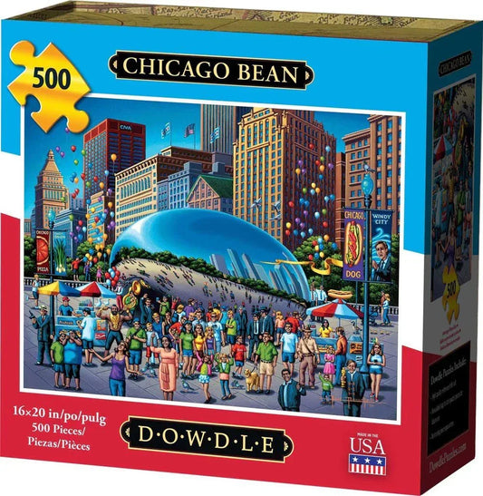 Chicago Bean 500 Piece Jigsaw Puzzle | Dowdle Puzzles - BIG FRENCHIES