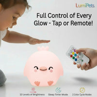LumiPets® Clara the Chicken- Children's Touch Night Light - BIG FRENCHIES