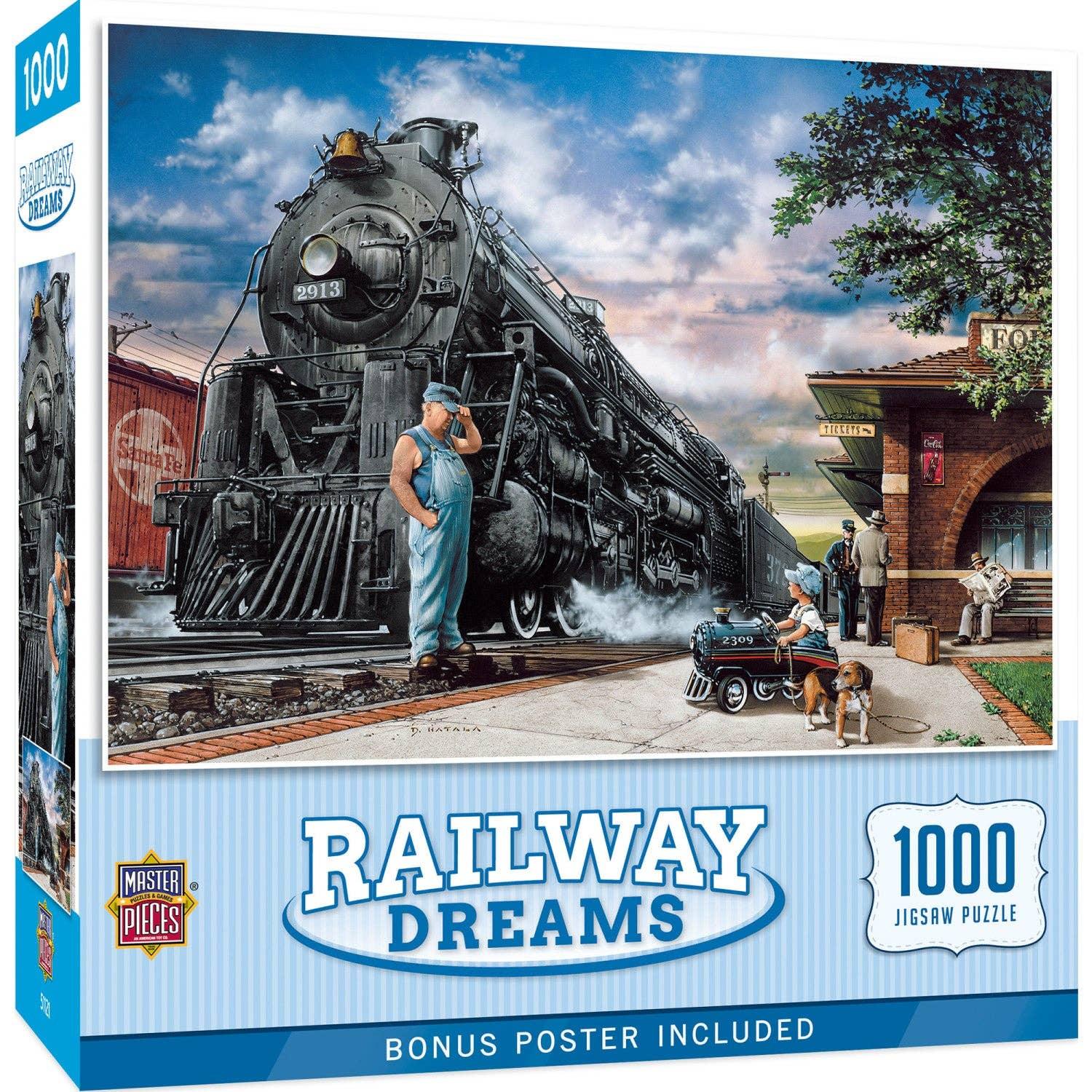 Childhood Dreams - Railway Dreams 1000 Piece Puzzle | Masterpieces Puzzles - BIG FRENCHIES