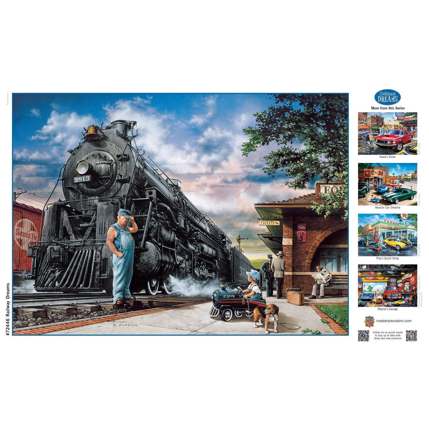 Childhood Dreams - Railway Dreams 1000 Piece Puzzle | Masterpieces Puzzles - BIG FRENCHIES