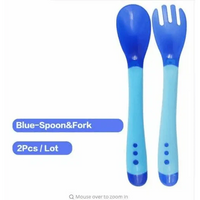 Children's Tableware Baby Learning Dishes With Suction Cup Assist Food Bowl Temperature Sensing Spoon Baby Feeding Bowl