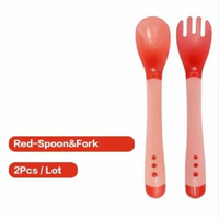 Children's Tableware Baby Learning Dishes With Suction Cup Assist Food Bowl Temperature Sensing Spoon Baby Feeding Bowl