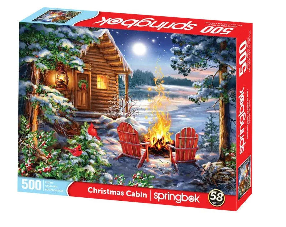 Christmas Cabin 500 Piece Jigsaw Puzzle by Springbok Puzzles - BIG FRENCHIES