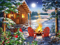 Christmas Cabin 500 Piece Jigsaw Puzzle by Springbok Puzzles - BIG FRENCHIES