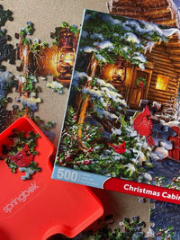Christmas Cabin 500 Piece Jigsaw Puzzle by Springbok Puzzles - BIG FRENCHIES