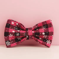 Personalized Christmas Red Star Plaid Classic Set