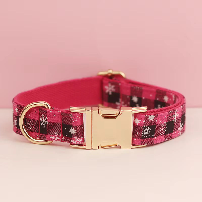 Personalized Christmas Red Star Plaid Classic Set