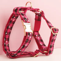 Personalized Christmas Red Star Plaid Classic Set